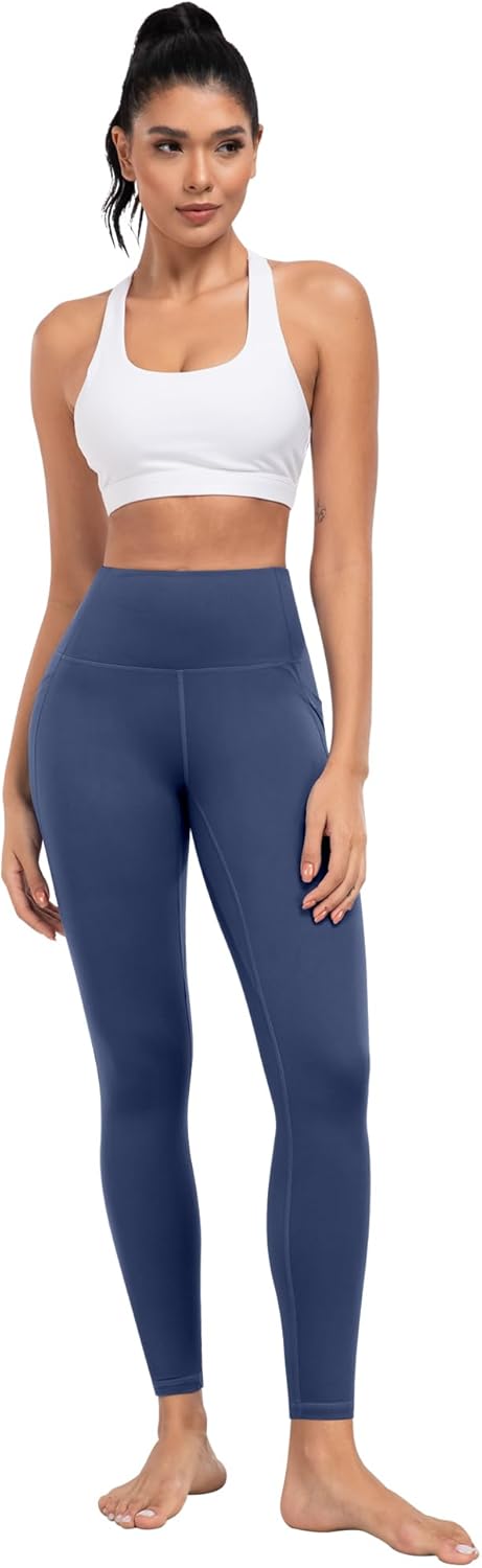 ATHVOTAR Leggings with Pockets for Women, 7 Packs High Waisted Workout Tummy Control Yoga Pants - Image 2