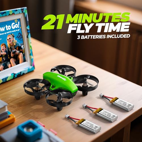 Image of V995 Mini Drone for Kids and Beginners, Indoor Outdoor Quadcopter Plane for Boys Girls with 3D Flips,360 Rotation,Circle Fly,Auto Hover, Headless Mode and 3 Batteries,Gift for Boys and Girls