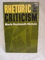 Rhetoric and criticism 0807101222 Book Cover