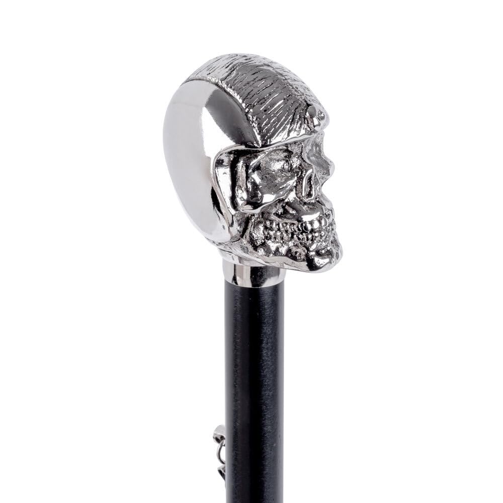 FootFitter Deluxe - Calzador para hombre y mujer, 71 cm de largo, con mango de calavera
