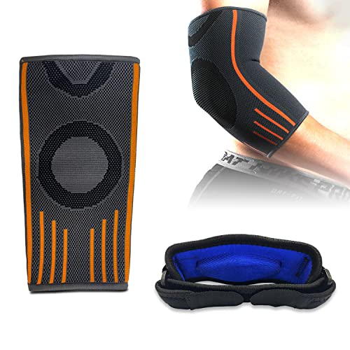 Therapist's Choice Supporto Per Gomito Da Tennis – Con Cuscinetto In Silicone, Fodera Coolmax, Misura Universale, Fascia Elastica - 2