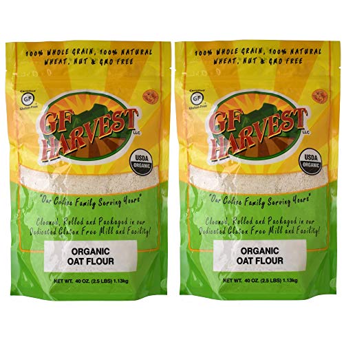 GF Harvest Gluten Free Organic Whole Grain Oat Flour, 40 oz. Bag, 2