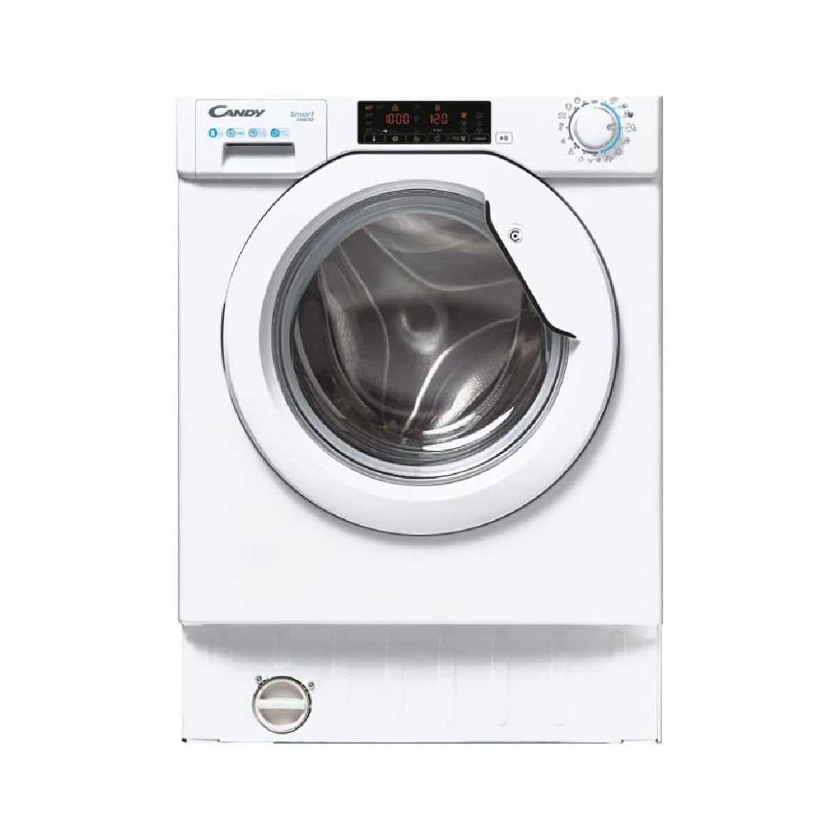 Candy CBW 48TWME-S Einbau Frontlader / Frontlader voll integriert / 8kg Waschen / Startzeitvorwah Liter / 1400 U/min Weiß