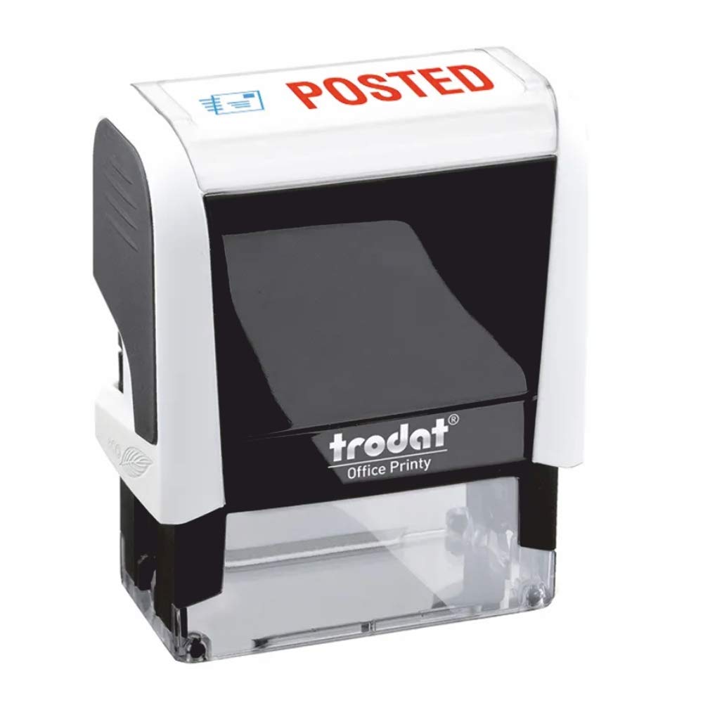 Trodat Tordat Printy 4912 Posted Self-Inking Stamp 46 X16mm Blue, Red