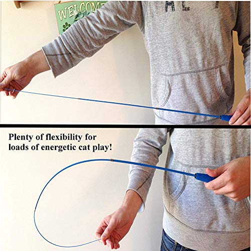Pet Fit For Life Retractable Interactive Cat Or Kitten Wand With 2 Feathers And 1 Soft Furry Combo #TOP7
