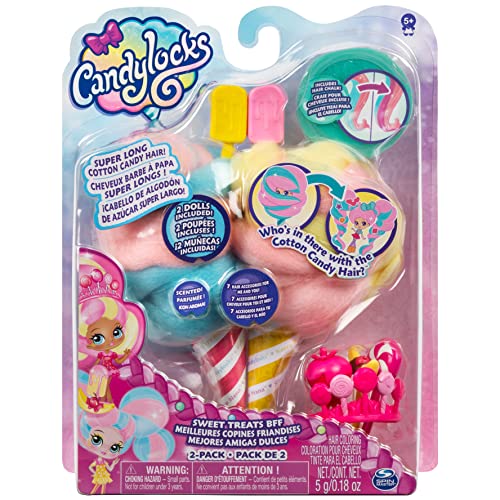 Candylocks Sweet Treats BFF Lot de 2 poupées parfumées à Collectionner Crème et Charli Chip, avec Accessoires