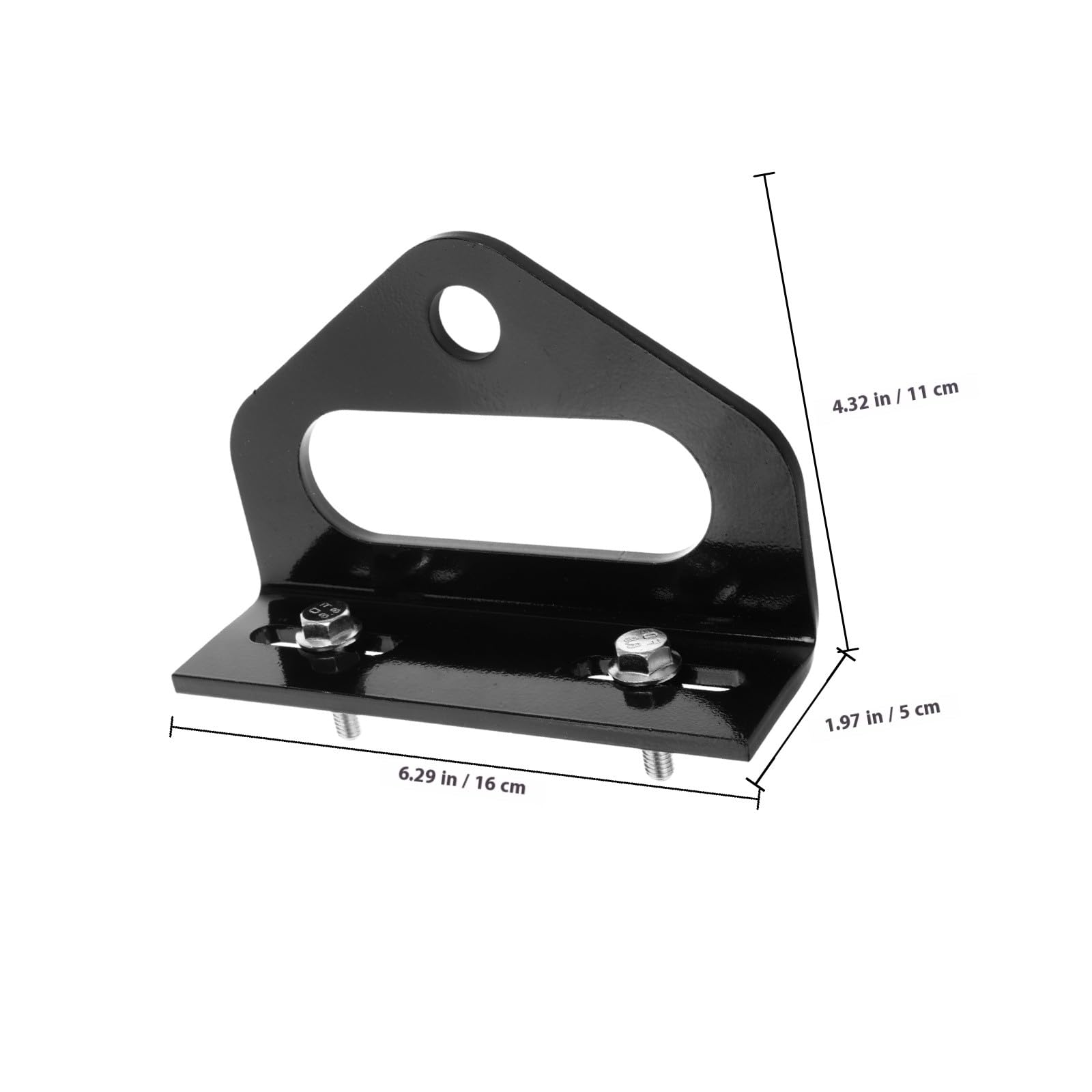 Outanaya Adattatore per Gancio Traino per Tosaerba Nero in Metallo con Viti Kit Accessori per Trattore Agricolo con Ampia Compatibilità e Mobilità Comoda