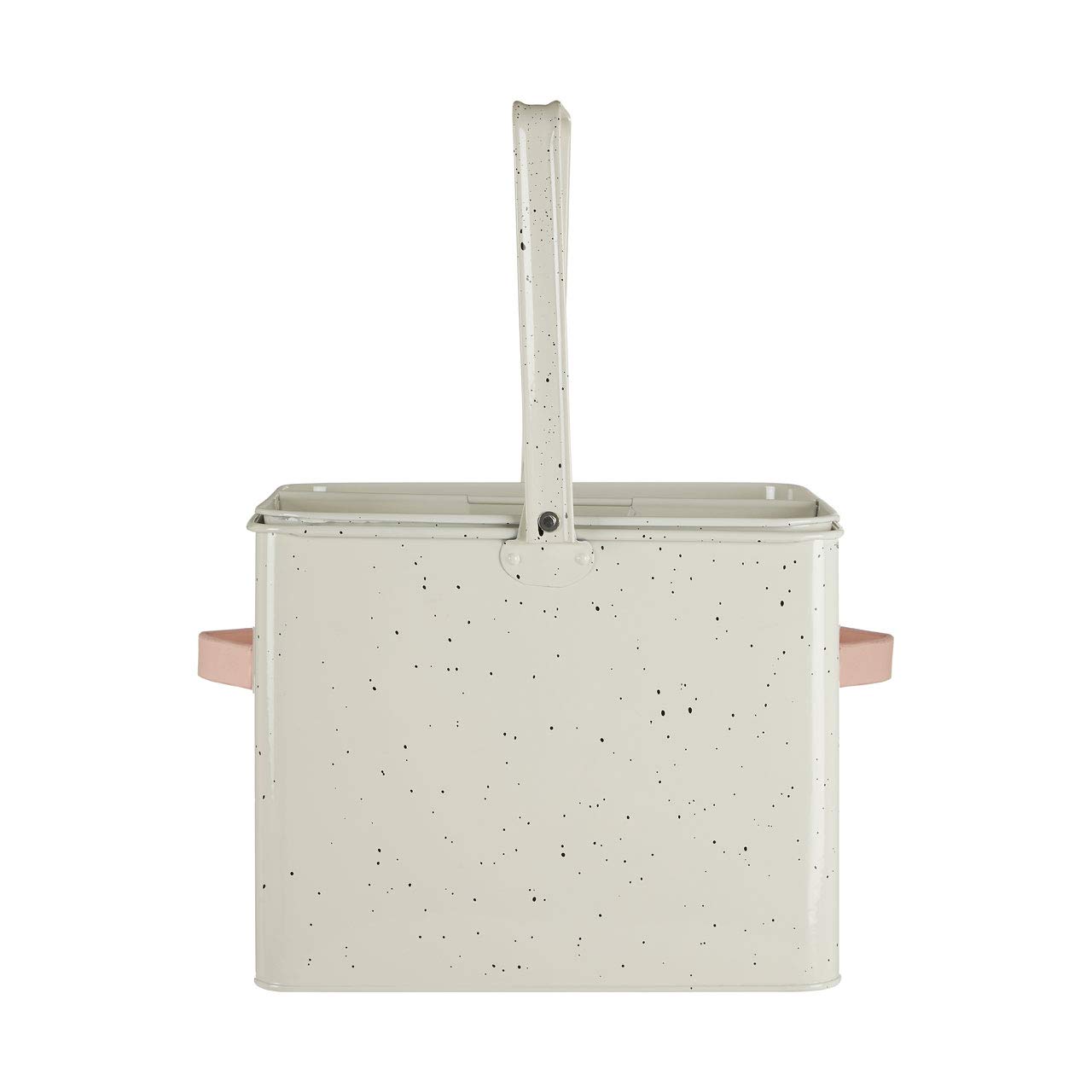Premier Sweet Heart Housekeeper Box, Removable Tray, Chrome/Black Speckle