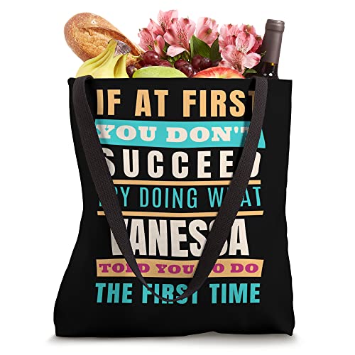 Bolso tote personalizado con nombre VANESSA miniatura 4