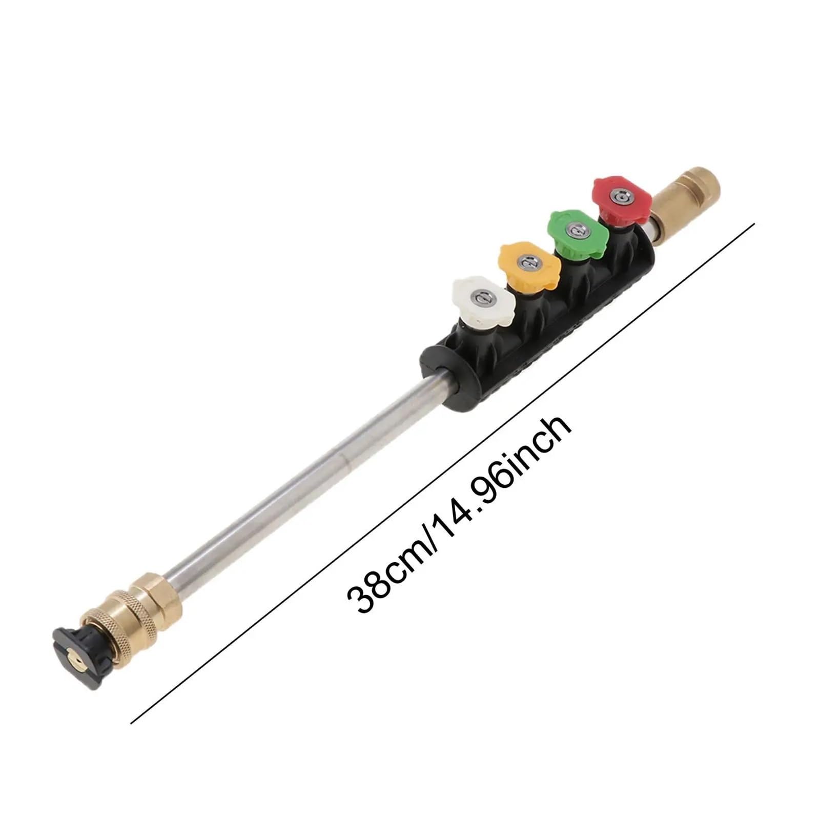 Varita de Lavado a presión, extensión Varilla pulverizadora Cobre, Kit 5 Puntas Boquilla pulverización for Limpieza Ventanas Coche y hogar K2 K3 K5 Adecuado para Jardines y azoteas