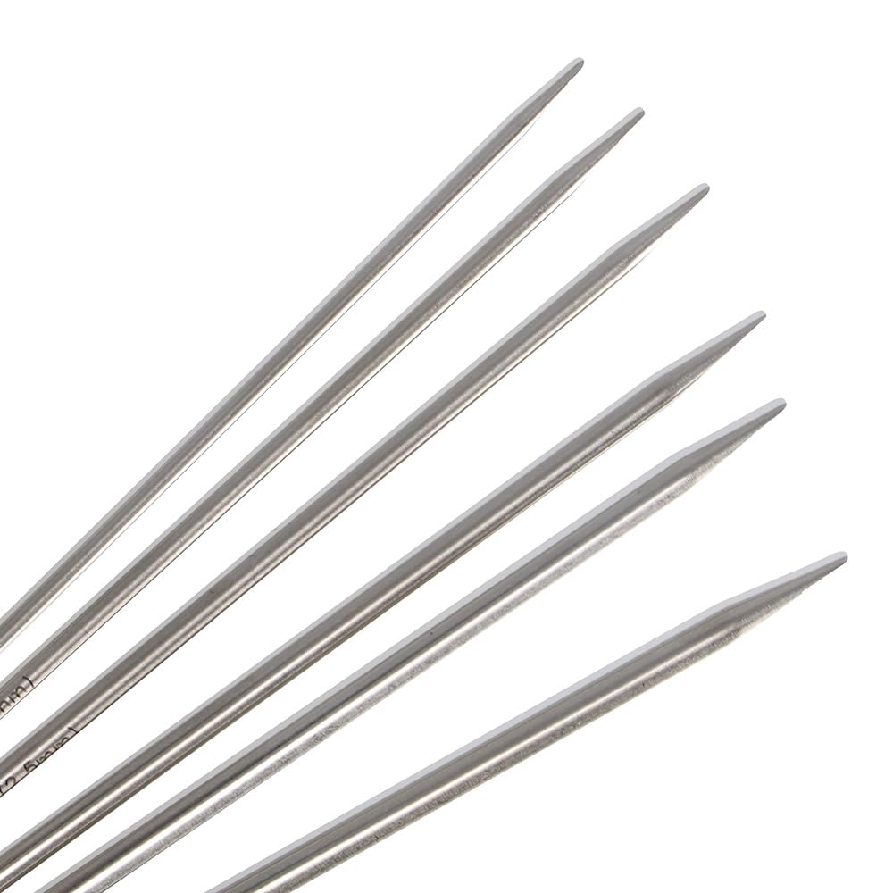 ChiaoGoo Nadelspiel Set 15 cm Edelstahl Strumpfstricknadeln 2,00-3,25 mm