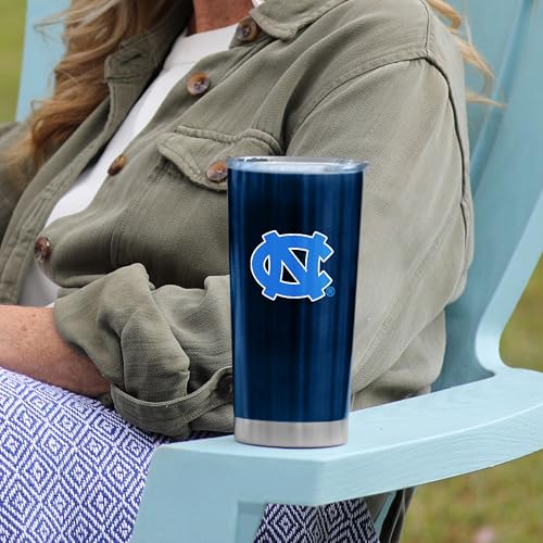Image of Logo Brands 20 oz Powder Coat Tumbler- Insulated Tumbler with Lid for Water, Iced Tea or Coffee, Smoothie and More
