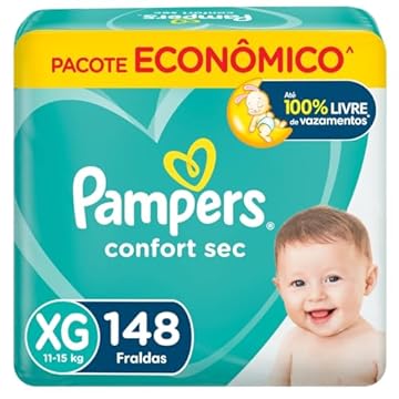 Pampers Fralda Confort Sec Xg 148 Unidades