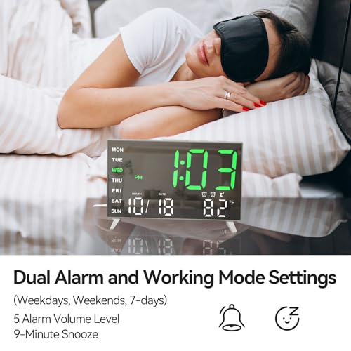 Meishida 4568 Alarm Clocks For Bedrooms thumb #3