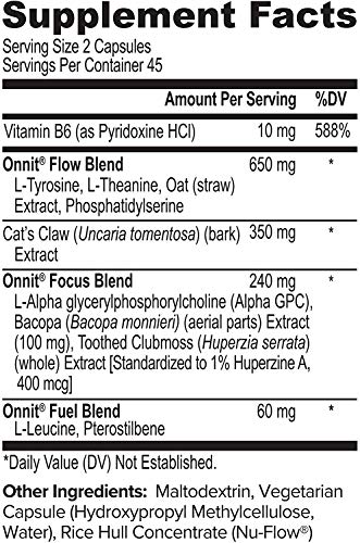 ONNIT Alpha Brain (360ct) - Over 1 Million Bottles Sold - Premium Nootropic Brain Supplement - Focus, Concentration & Memory - Alpha GPC, L Theanine & Bacopa Monnieri - Thumbnail 5