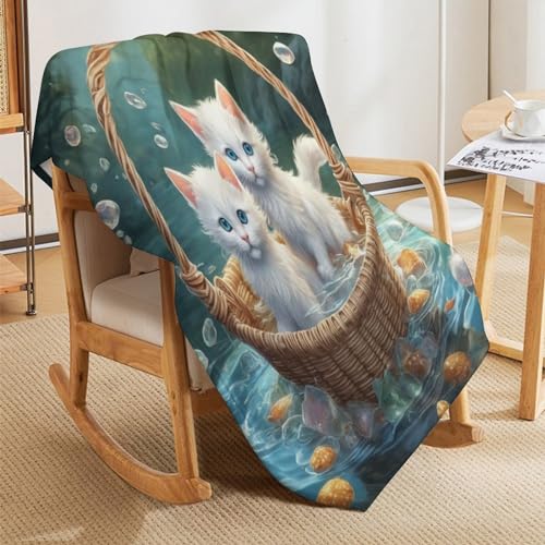 Couverture en flanelle chat couverture confortable douce sofa lit 180x200
