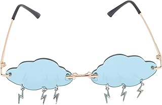 Óculos De Sol Nuvem Proteção UV Óculos De Sol Bonitos Óculos De Sol Masculinos Óculos De Sol Festa Discoteca Óculos Discoteca Óculos De Sol Carnaval Óculos Sem Armação Óculos De