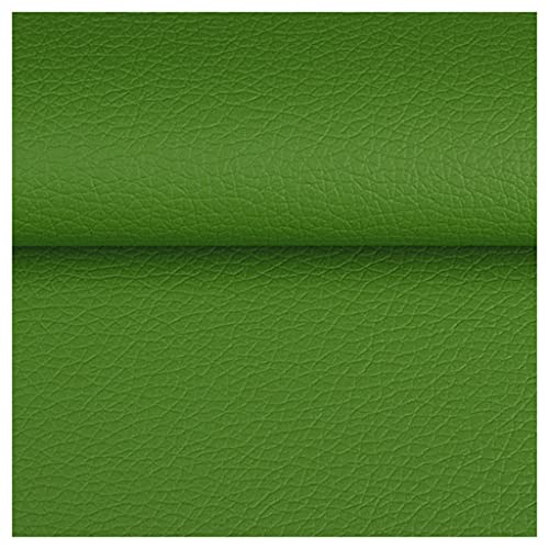 Tissu en cuir synthétique vert 1.4x10m pour bricolage