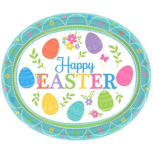 Amscan 591591 30 cm lovely Easter Paper OVAL