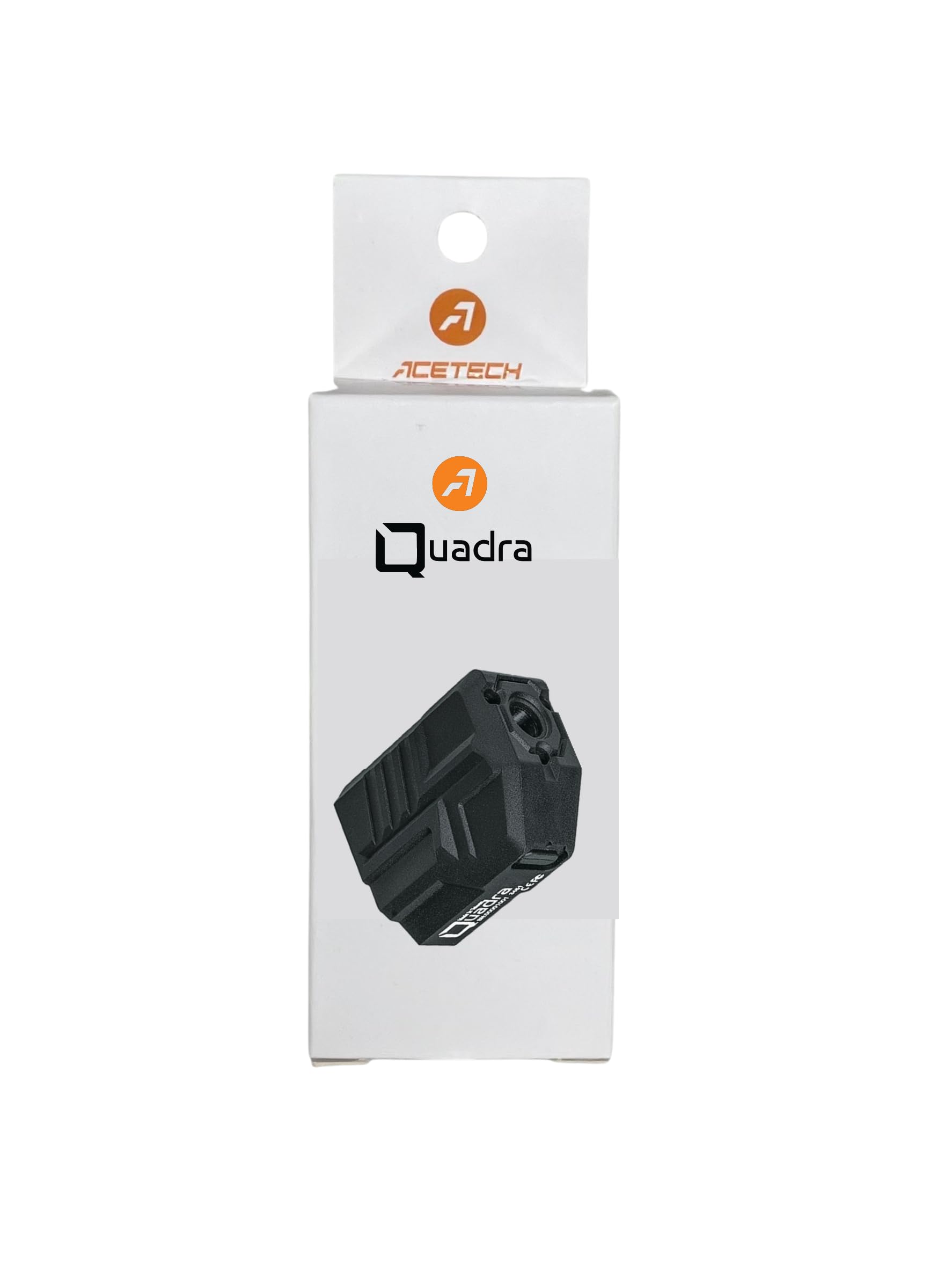 ACETECH Quadra Unité de Traceur Airsoft avec Mode Flash Design Compact carré Compatible avec Filetage 14 mm CCW Adaptateur 11 mm CW Inclus