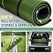 Dual Turf Golf Mat - Practice Indoor/Outdoor, 5 x 4 ft Hitting Mat with Alignment Lines, 9 Tees & Balls Accessories for Swing, Chipping, Putting