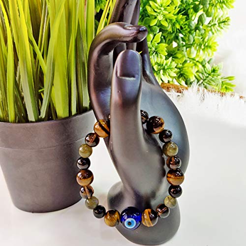 Image of Shubhanjali Crystal Elastic 8mm Stretch Customized Bracelet for Men and Women-(Standard,Multicolor)