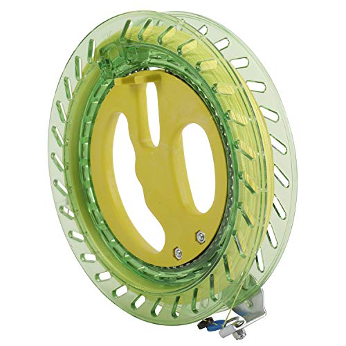 XMSound Professional Outdoor Kite Line Winder Winding Reel Grip Wheel with 650 Feet (60LBS) Flying Line String Flying Tools with Lock (Blue, 7.2 Inch)