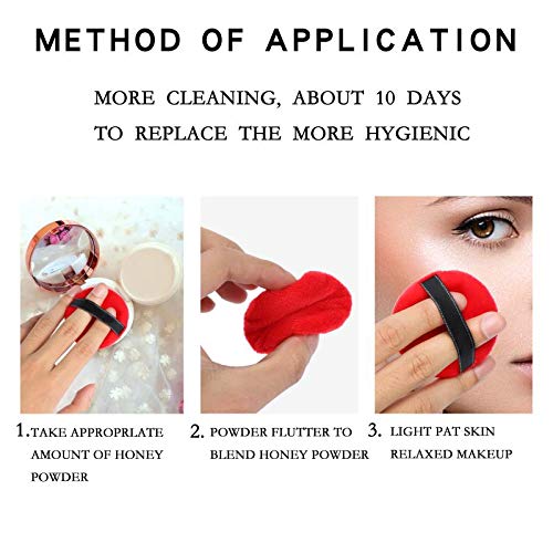 2PCS Makeup Powder Puff and 2PCS Makeup Sponges, Large Face Powder Puffs for Body,Soft Sponge Foundation Makeup Tool Beauty Sponges Blender For Cosmetic(2+2PCS)