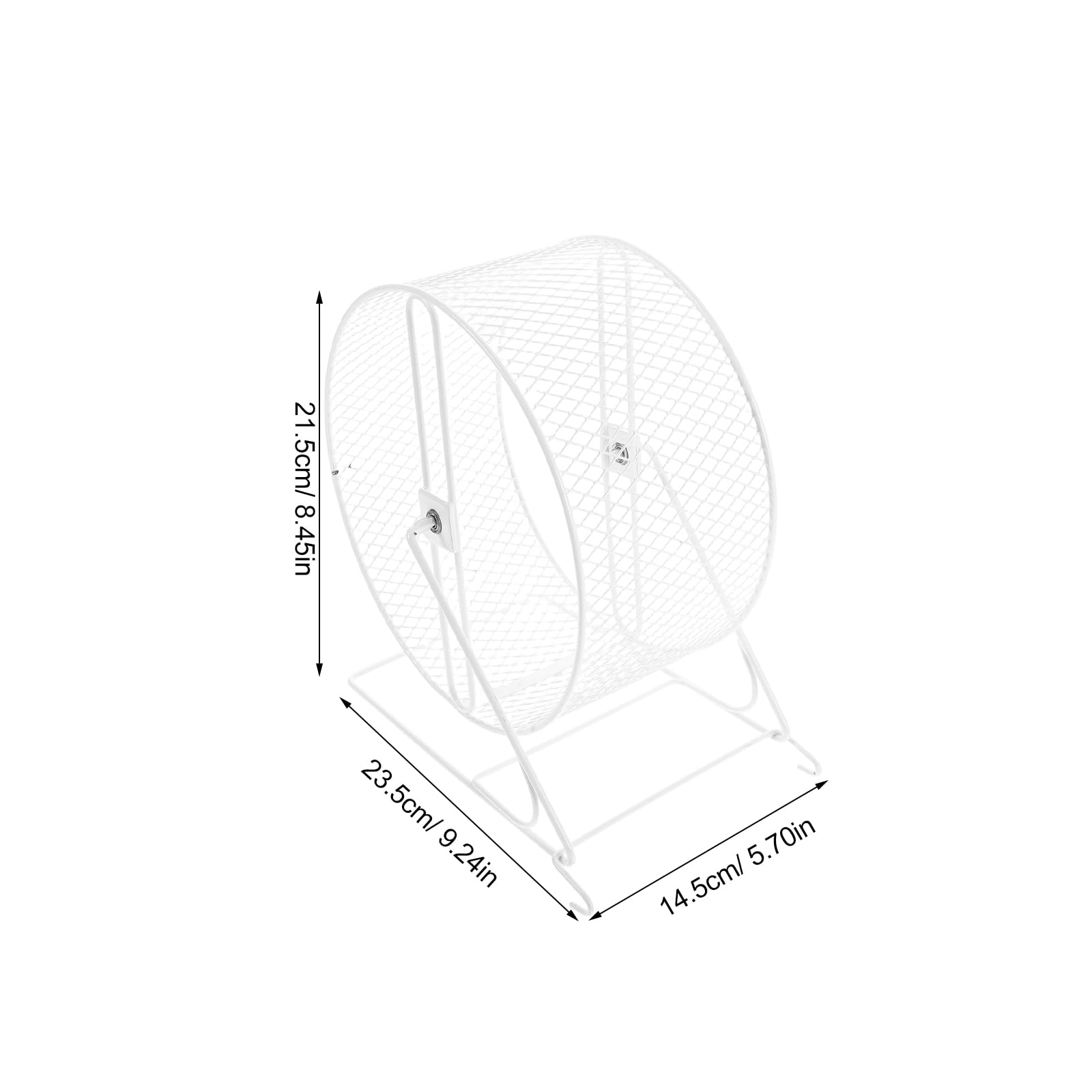 TOYANDONA Roue d'exercice Silencieuse en Fer Blanc pour Hamster et Souris, pour Petits Animaux Fonctionnement Silencieux et Entretien Facile