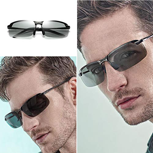 Polarized Photochromic Driving z87 Sunglasses for Men Day Night Safety Glasses3