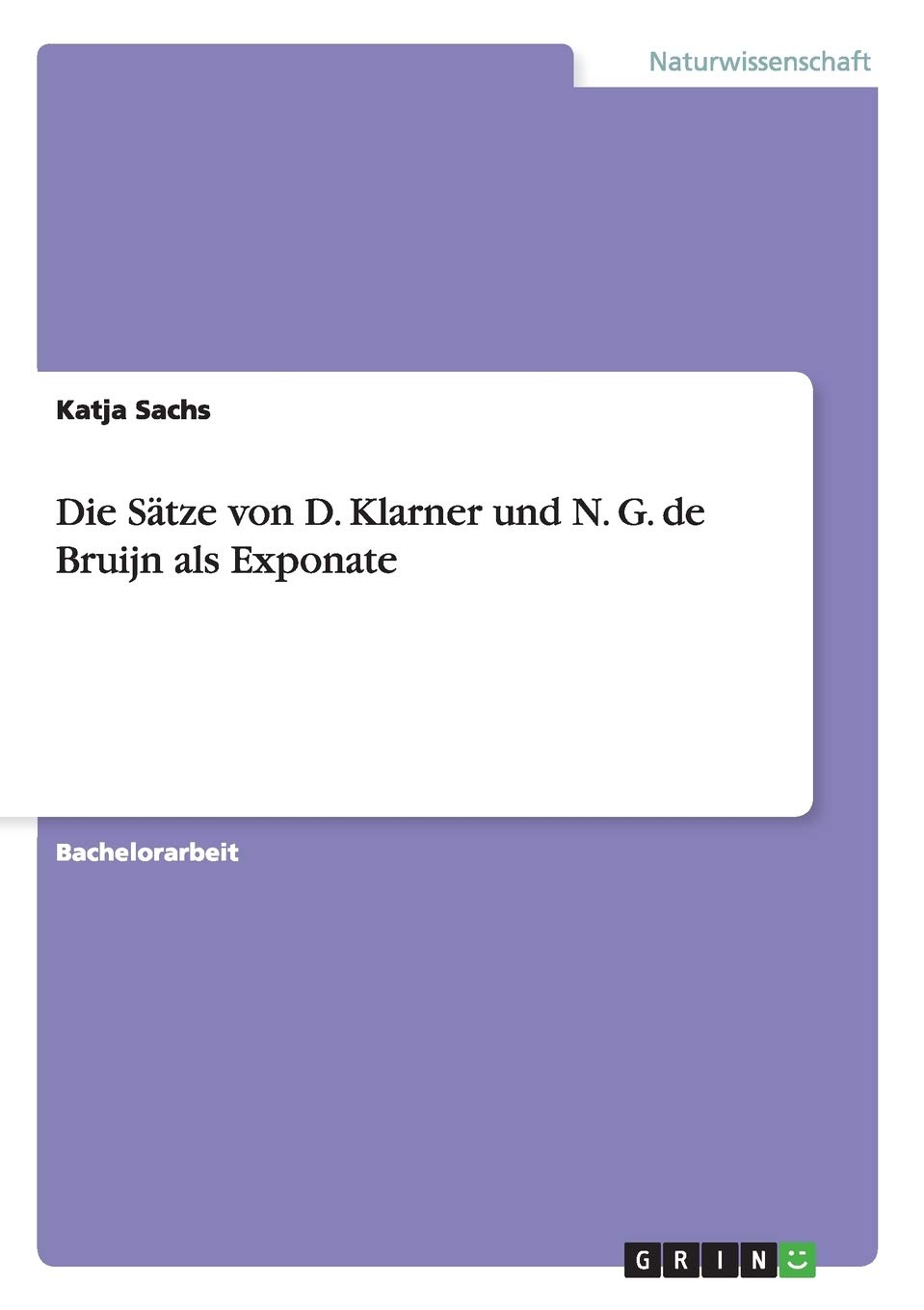 Die Sätze von D. Klarner und N. G. de Bruijn als Exponate