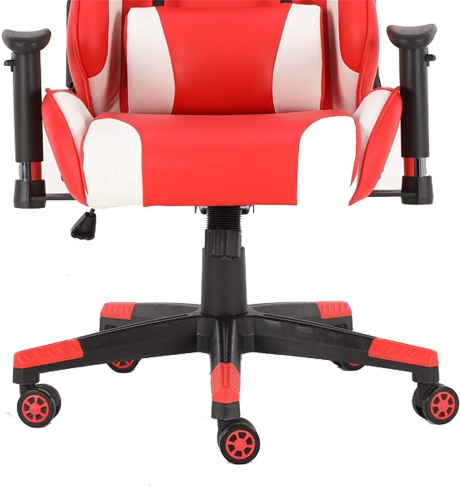 Gaming Video Game Chair Ergonomic High Back Swivel Gaming Chair PU Leather with Lumbar Support and Headrest Strong Metal Frame Designed Adult Racing Computer Gaming Chair