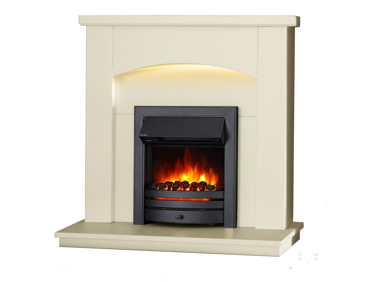 Buy Endeavour Fires New Cayton Electric 42"Fireplace Suite, fitted with