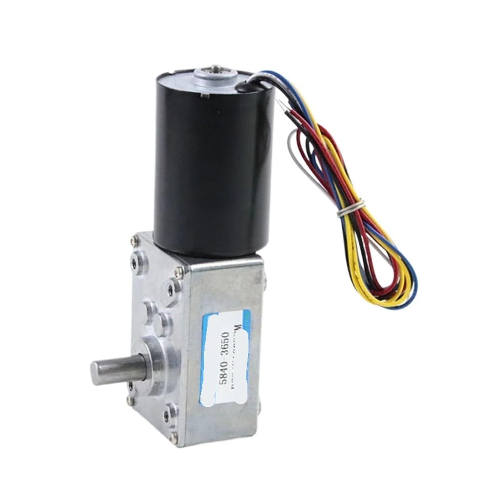 Motorreductor de engranajes CC reversible 5840 con freno eléctrico regulable de 12V