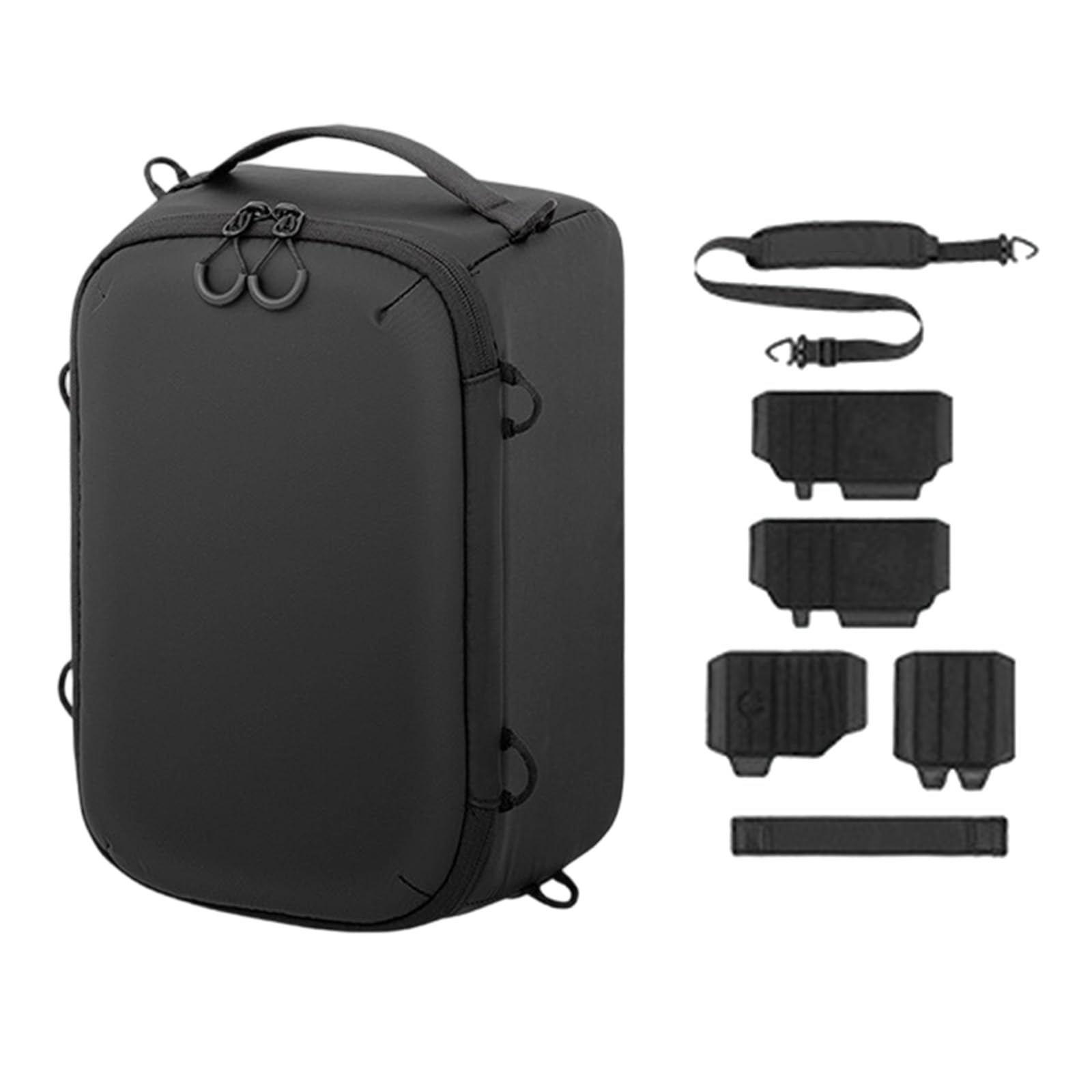 Bolsa impermeable para cámara réflex digital con compartimentos ajustables para protección de lentes, bolsillos de almacenamiento para fotógrafos
