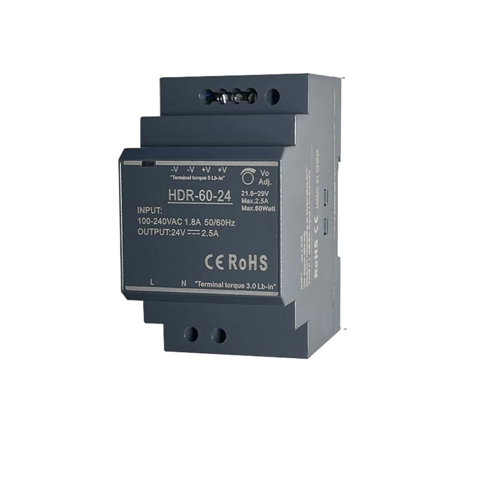 Transformateur 12V 4.5A HDR-60-12V pour résoudre le manque de place en tableau