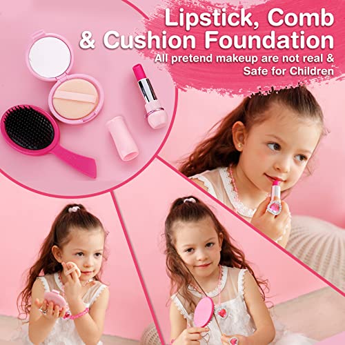 Alloytop Makeup Bag Outdoor Toys - Cute Kids' Dress Up & Pretend Play Cosmetics Make Up Purse Bag Toy Cell Phone Wallet Accessories Kit Gifts Princess Ages 6 7 8 9 10 11 12 Years Old #TOP5
