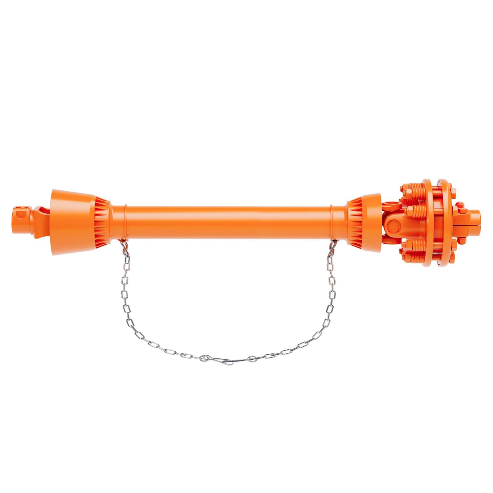 PTO Shaft, 1-3/8" PTO Drive Shaft, 6 Spline Tractor, Series 4 Tractor PTO Shaft, 43"-57" Brush Hog PTO Shaft Orange for Bush Hog/Finish Mower