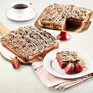 Dulcet Gift Baskets Red Velvet Crumb Cake- Gourmet Gift Idea For Birthdays, Anniversaries, Valentine’s Day For Him Or Her & More- Fresh Hand Made Velvet Cake With Cream Cheese Frosting – 2 Cakes 8×8