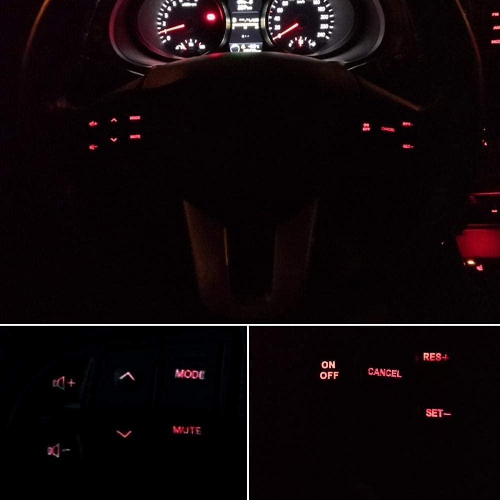Yosoo Interrupteur de commande Kit de bouton de commande de volant, commutateur de volume multimédia de régulateur de vitesse multifonction pour 2010-2015 Sportage SL