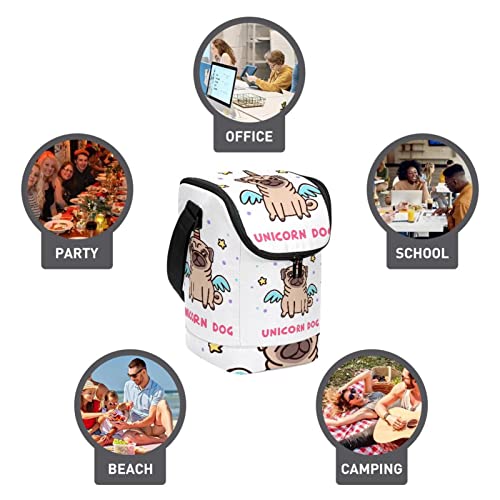 Bolsa de almuerzo para evitar comida caliente con diseño de unicornio escolar 4