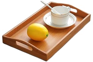 Compact Bamboo Serving Tray for All Occasions