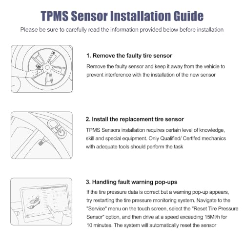 Image of Bluetooth TPMS Sensor for Tesla Model 3 Y X S Tire Pressure Sensor 2.4GHz
