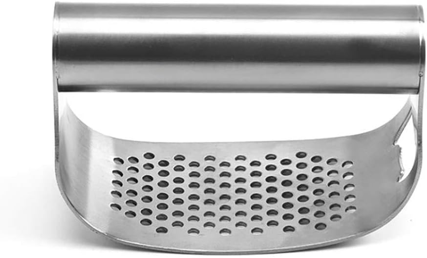 Multifunctional Garlic Press Meat Grinder with Bottle Opener, Exquisite Gift Box Included, 107G (Silver)