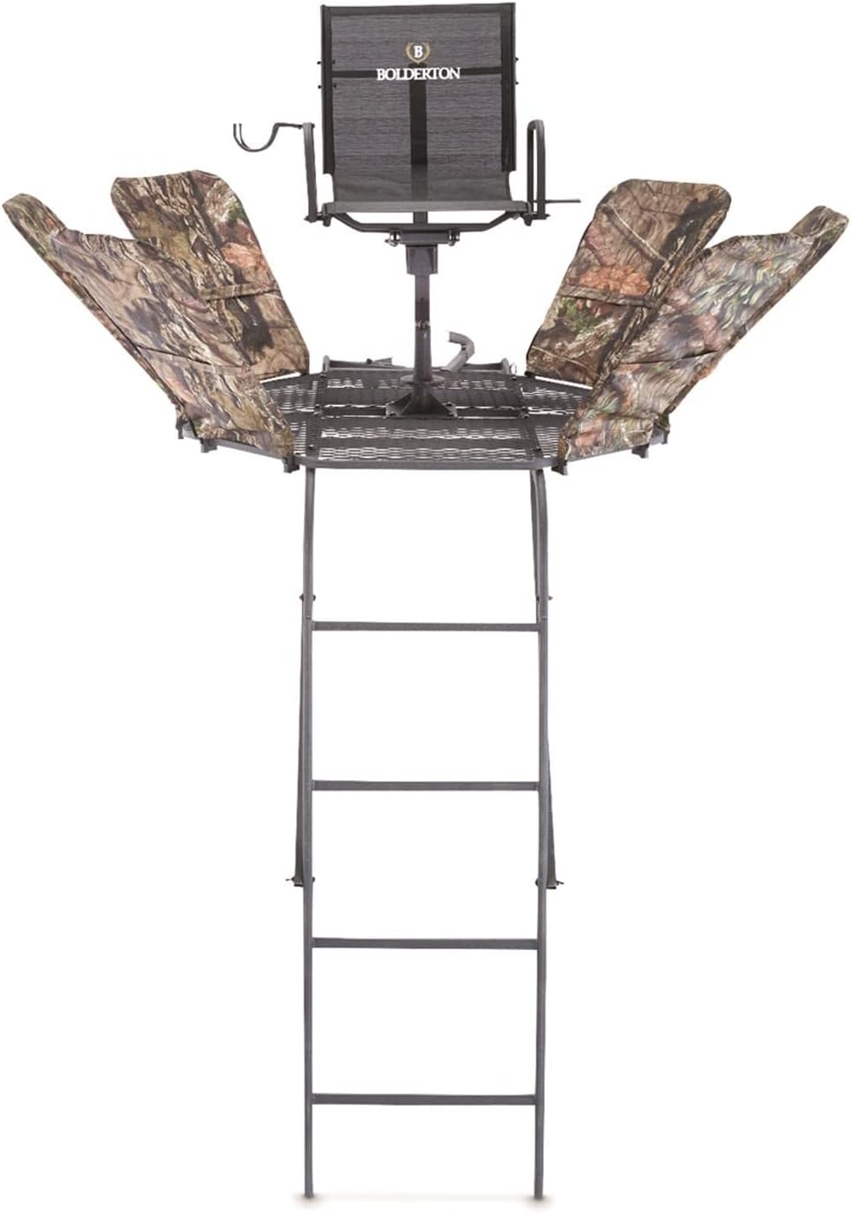 360 18’ Ladder Tree Stand with Safety System, Ladder Stands for Deer Hunting