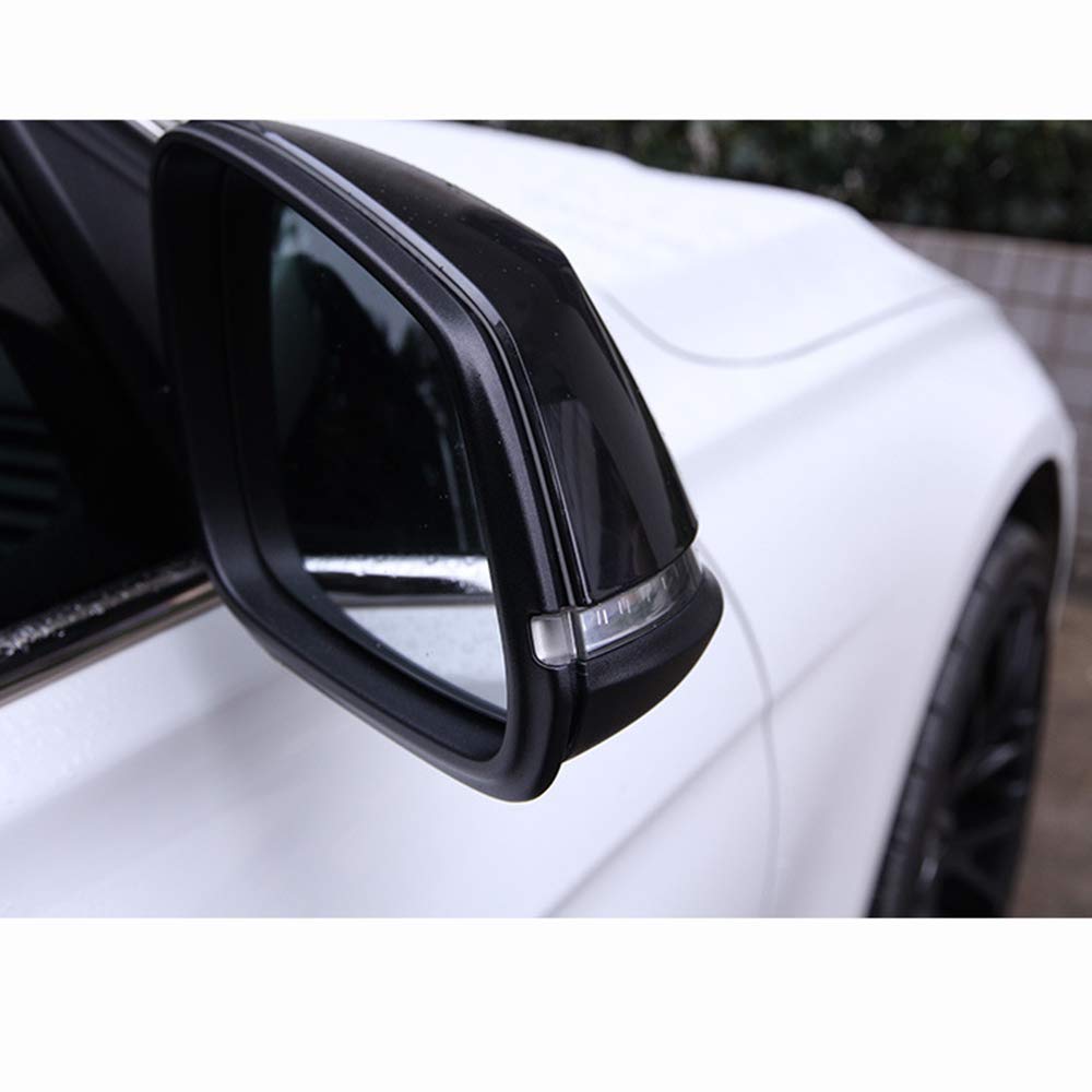 Caches de rétroviseurs de porte, garnitures de rétroviseurs latéraux de rechange compatibles avec BMW F20 F22 F23 F30 F31 F32 F33 F36 F87 M2 X1 E84 (noir brillant)