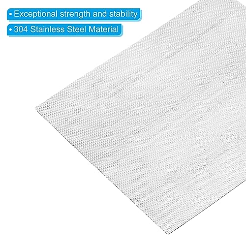 PATIKIL Edelstahl Lochblech 300x200mm - 304 Edelstahl Mit 5mm Löchern