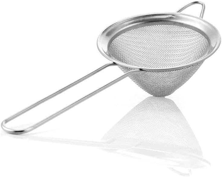 Ranart Stainless Steel Strainer Fine Mesh Strainer, Food Strainers, Small Strainer, Tea Strainer, Bar Strainer, Bar Funnel Style Strainer 3 inch-1 Piece