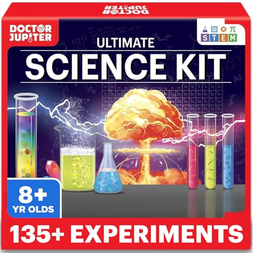 Doctor Jupiter Ultimate Science Kit, Chemistry Set for Kids Ages 8-9-10-11-12-13-14 | Birthday Gift...