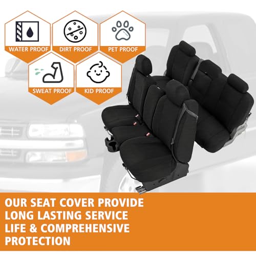 Image of Seat Covers for 2003-2006 Chevy Silverado LT Double Cab Front